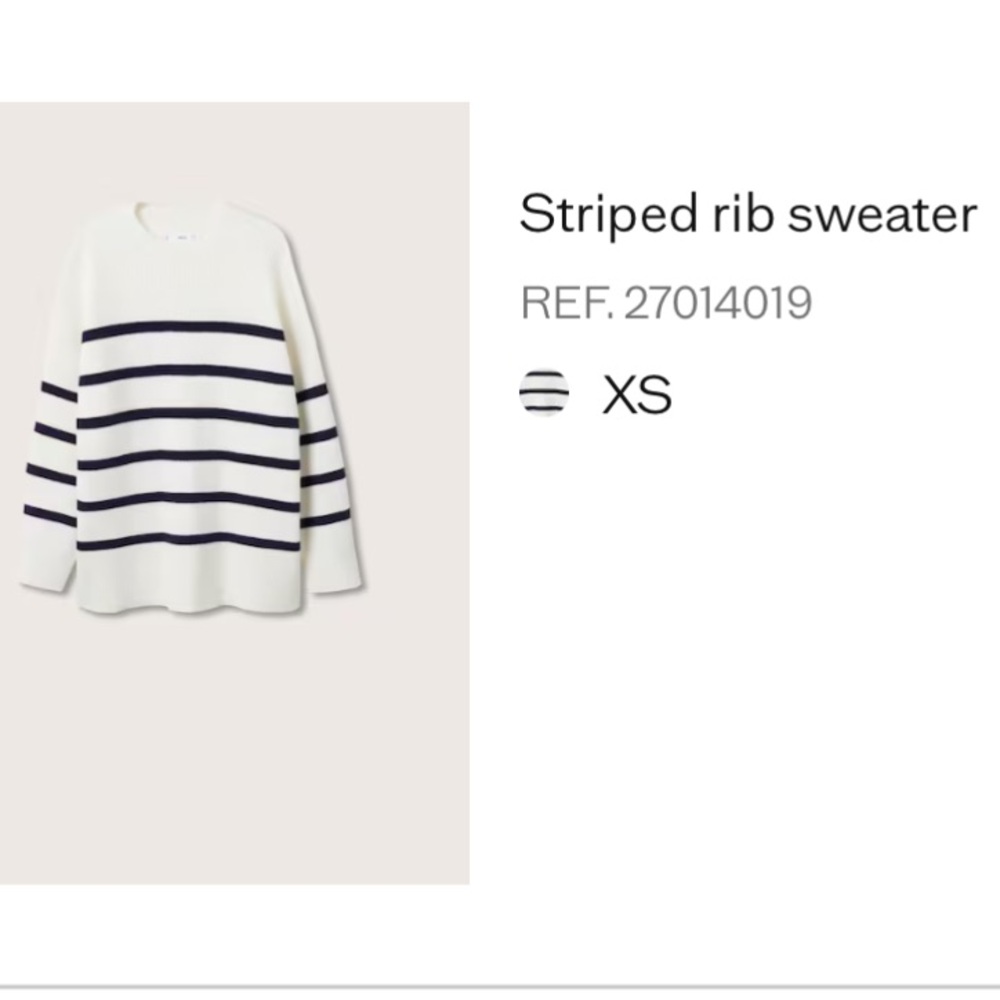 Striped Knit Sweater - White and Black - Picture 4 of 7